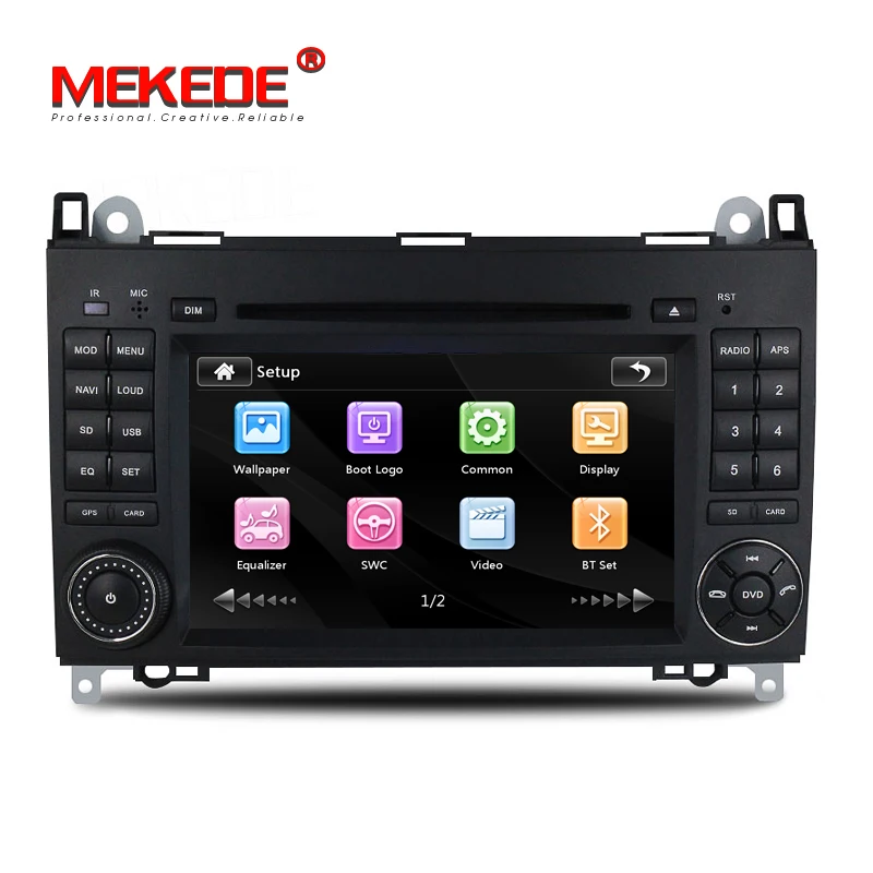 MEKEDE 2din Авто Радио DVD мультимедиа для Mercedes Benz B200 A B класс W169 W245 Viano Vito W639 Sprinter W906 wifi gps