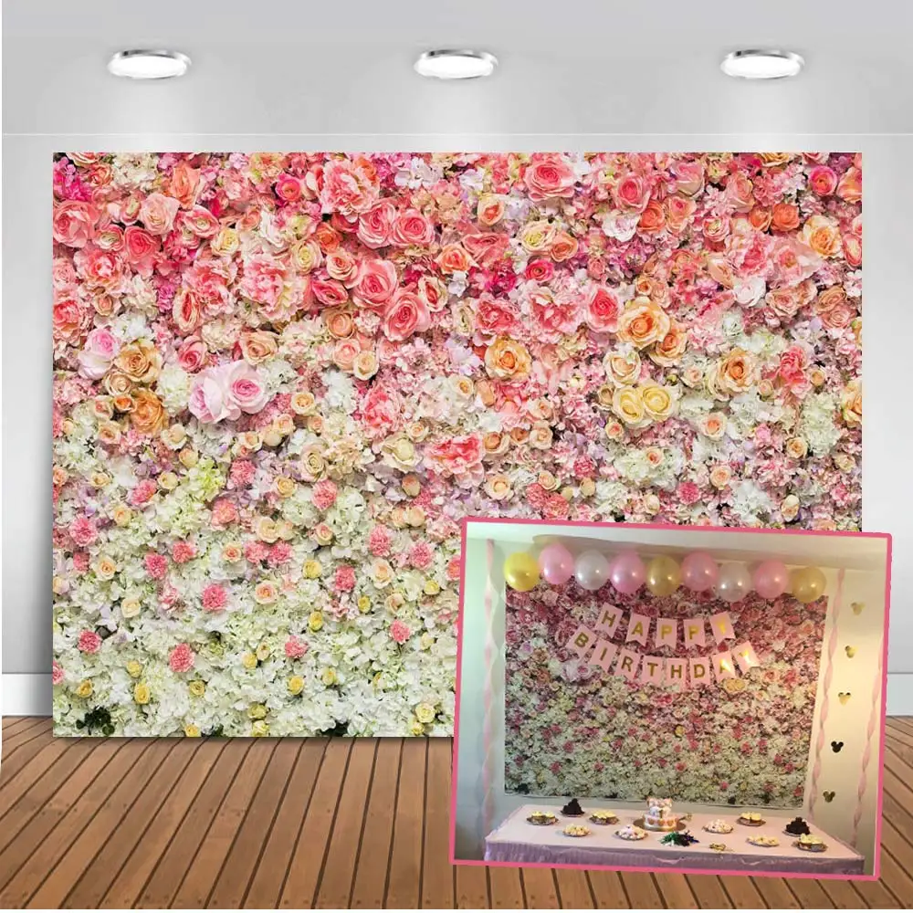 Свадебный душ фон Свадебный пользовательский фон для фотографии белые цветочные Wister вечерние украшения принадлежности