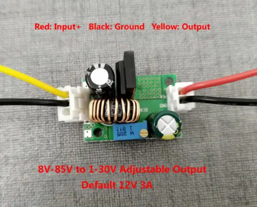 DC понижающий преобразователь 8V 120V 96V 84V 72V 60v 48v 36v to 5V 9V 12v 24v понижающее напряжение