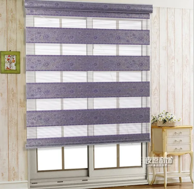 Home decor curtains for windows double layer shade roller blind jacquard zebra blinds Home decor curtains for windows double layer shade roller blind jacquard zebra blinds