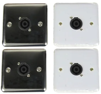 

STARAUDIO 4Pcs XLR Speakon Jack Socket Stainless Steel Wall Plates SWP-1001