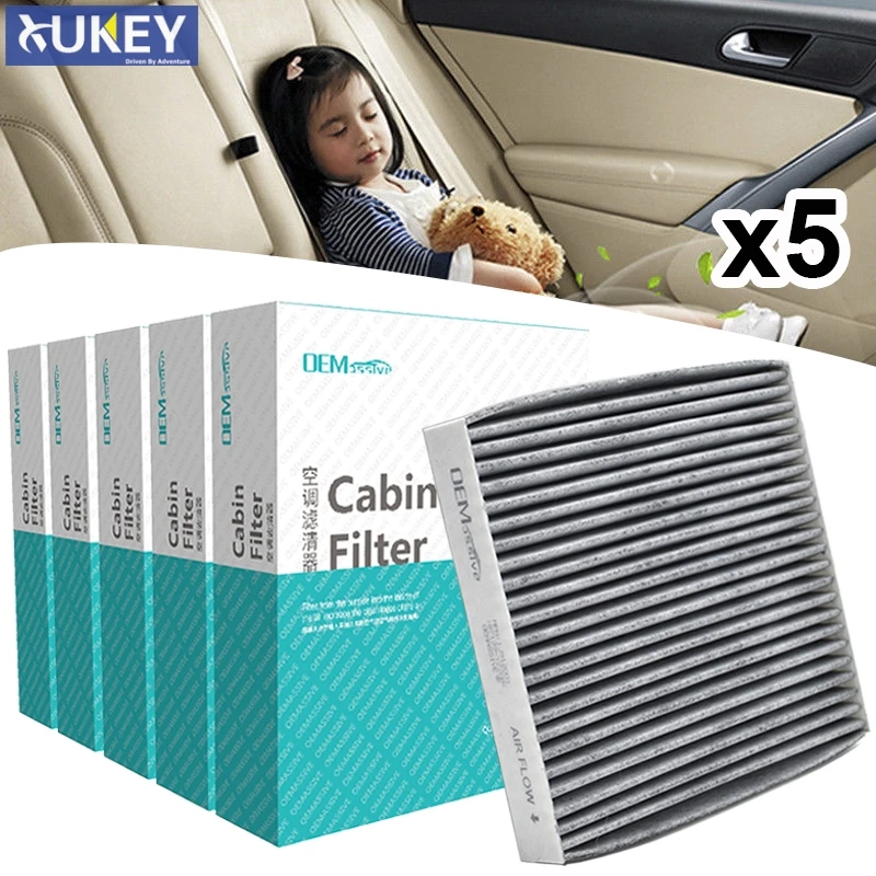 5PC Car Activated Carbon Cabin Air Filter 87139-YZZ08 87139-50100 For Toyota Avensis Prius Corolla Lexus RX LX GX Subaru Outback |