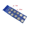 10Pcs Mini Diamant Trennscheiben Dreh Werkzeug 22/30mm Rund Sägeblätter Trennscheiben Dorn für Dremel cut off|Sägeblätter| -