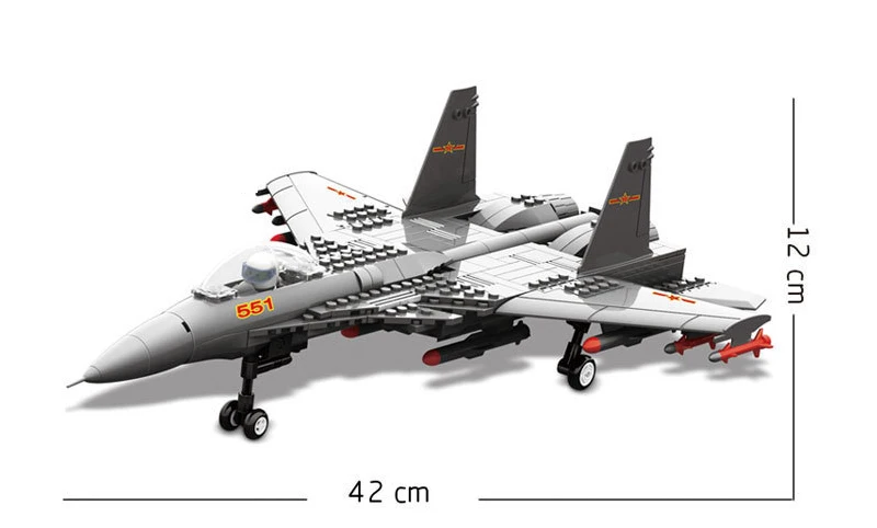 Wange JX001 Строительный набор Сделай Сам городской самолет 1058 3D блоки образовательные модель здания и сборные игрушки для хобби для детей