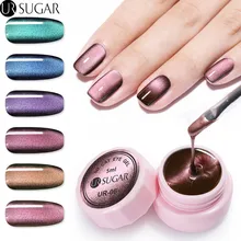 UR SUGAR 5D Cat Eye Magnet Nail Gel Polish Magnetic UV Gel Varnish Chameleon Soak Off UV Gel Lacquer Enamel Manicure Nail Art ur sugar 7 5ml holographic cat eye gel soak off 3d magnetic uv gel polish shell gel nail luxuriant varnish nail art lacquer
