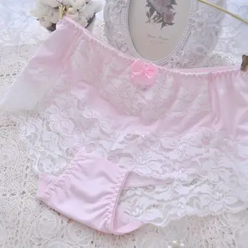 

lace milk silk high waist onderbroeken vrouwen unterhosen frauen xxxxl plus size women string culotte femme majtki damskie