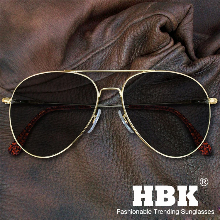 HBK Pilot 90s AO General Pilot американская оптическая 12K Золотая оправа Oculos De Sol армейский Военный Макартур с коробкой K40024