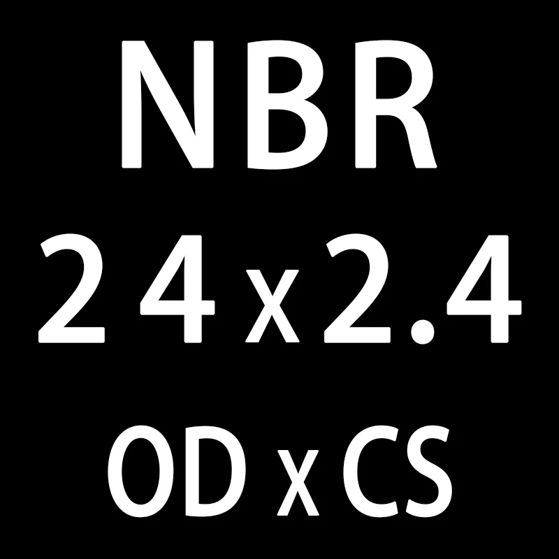 20 шт./лот резиновым кольцом черный NBR уплотнительное кольцо 2,4 мм Толщина OD21/22/23/24/25/26/27/28/29/30 мм-хомут с круглым воротником для мальчиков и девочек уплотнение шайба - Цвет: OD24mm