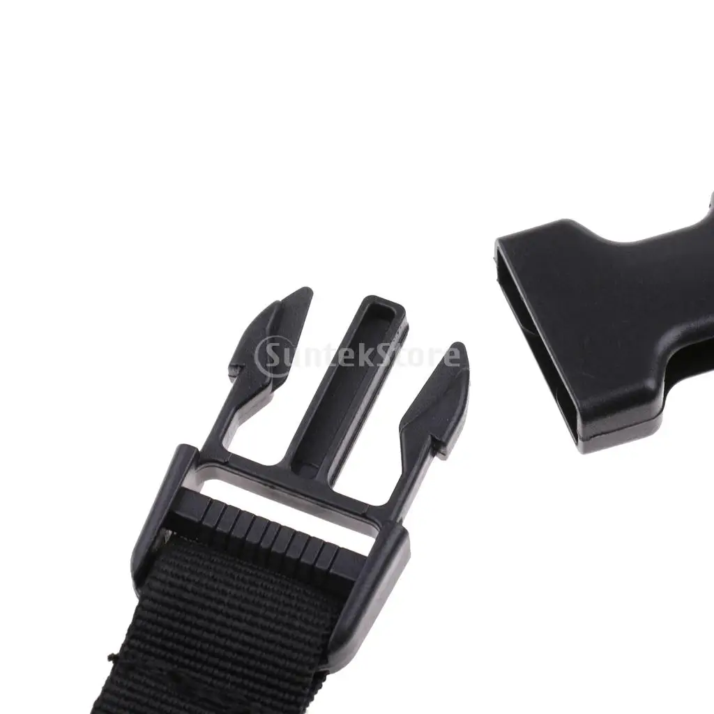 Scuba Diving Dive Diver Fin and Mask Keeper Webbing Holder Strap Lanyard Double Loop with Quick Release Buckle, Swivel Clip