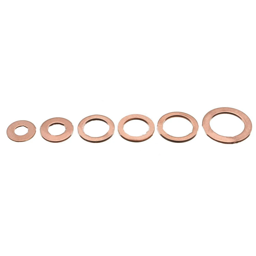 

110Pcs Copper Washer Assortment Set Solid Sump Plug With Transparent Storage Box DAG-ship
