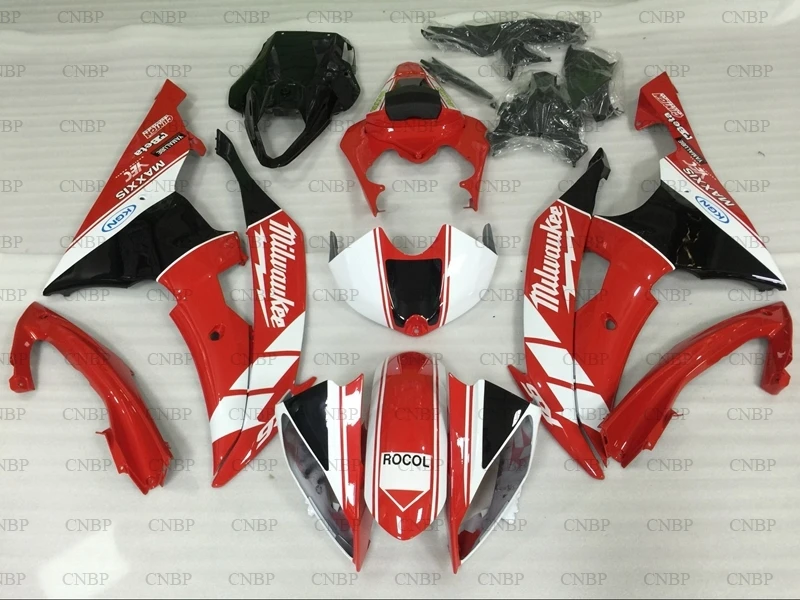 YZF600 R6 для кузова yamaha YZFR6 2008- Красный Черный обтекатель Наборы YZFR6 2012 кузов