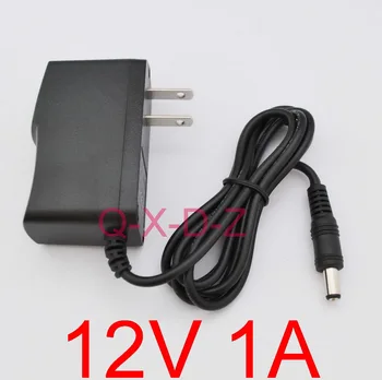 

500PCS High quality AC 100V-240V Converter Switching power adapter DC 12V 1A 1000mA Supply US Plug DC 5.5mm x 2.1mm