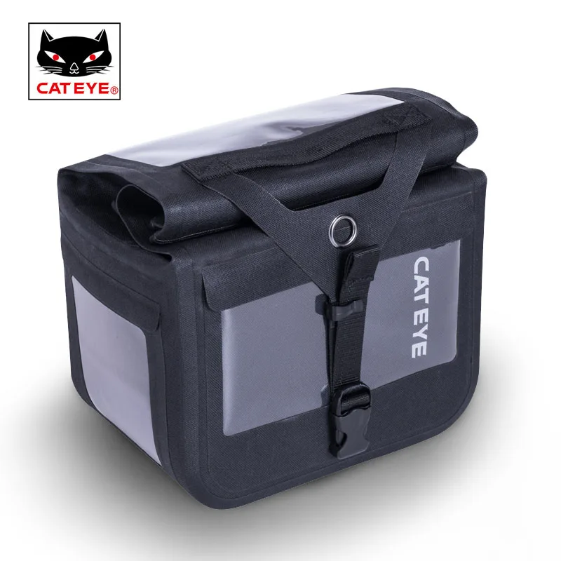 

CATEYE Cycling Bike Bicycle Tool Bag Full Waterproof Handlebar Strap Bag Repair Tools Kit Camera SLR Front Bag 6L Pannier Trunk