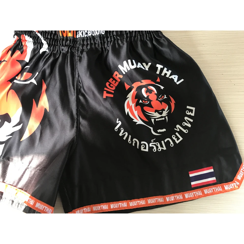 Suotf MMA Tiger тайского бокса бокс матч Санда обучение дышащие шорты Муай Тай одежда