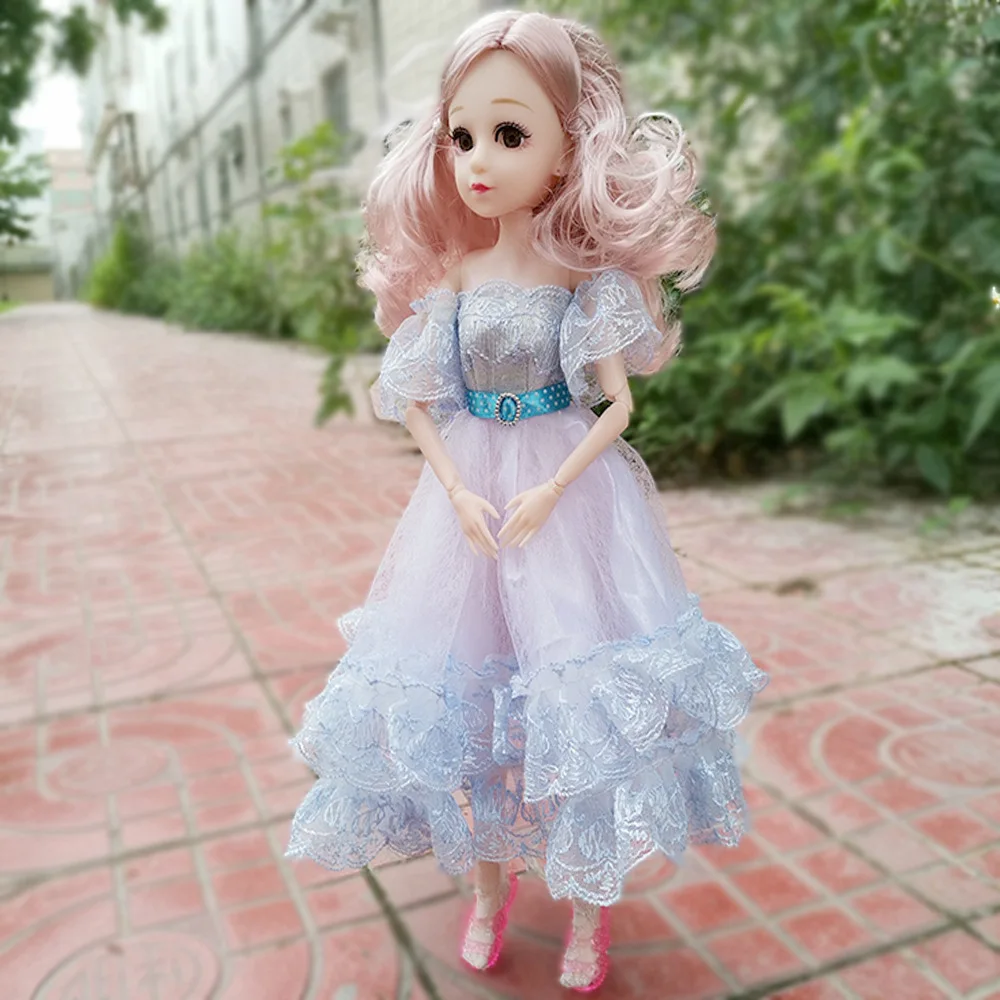 36 см кукольная одежда кружевное платье 22 кукольный набор BJD кукла аксессуары Xiner DIY игрушка детская одежда для девочек 1/6 кукла с обувью