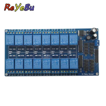 

16 Channel 12V Relay Module With Optocoupler Protection, With LM2576 Power