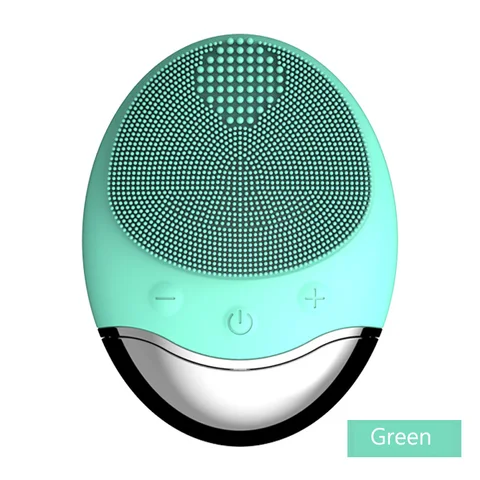 Wireless Hot Cool Facial Cleansing Brush Massager Face Washing Cleaning 6 in 1 Ultrasonic Face Cleansing Brush