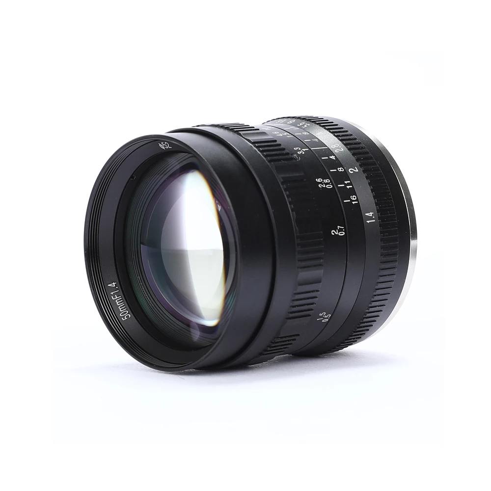 Объектив brighin Star 50 мм F1.4 с большой диафрагмой стандартный Prime ручной фокус