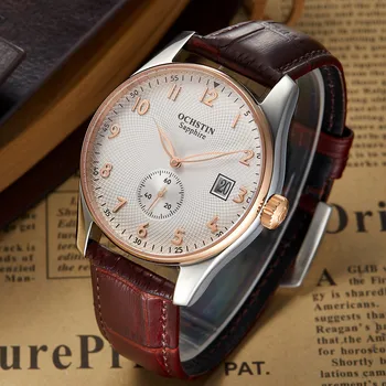 

2019 New OCHSTIN Luxury brand Quartz Wrist Watch Men Clock Leather waterproof Luxury Military Watches Sport Relogio Masculino