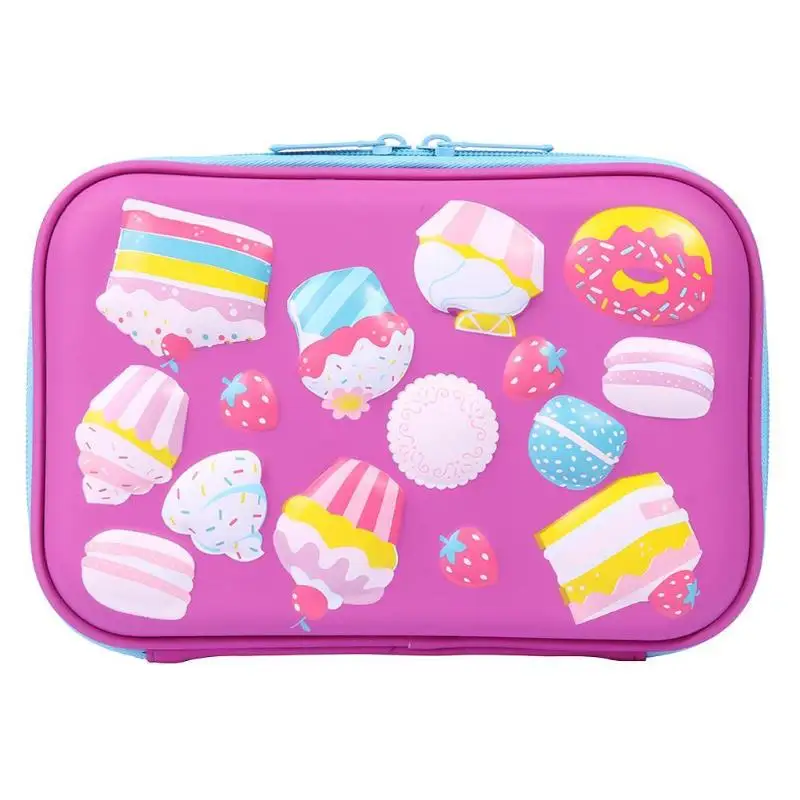 Сладкое мороженое торт для детей большой емкости EVA Pencilcase школьные канцелярские принадлежности
