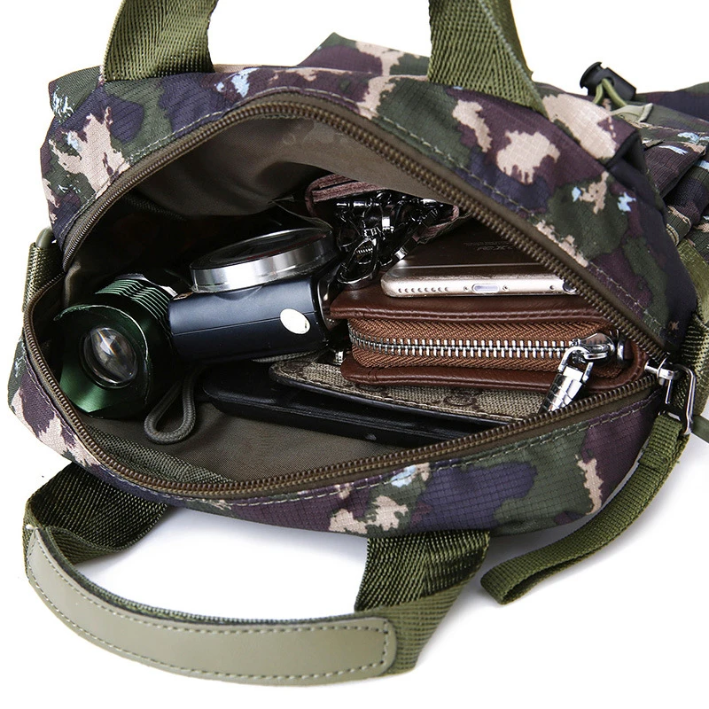  Men's Bag Messenger Bag Male Waterproof Nylon Camouflage Satchel Over the Shoulder Crossbody Bags H - 32846969119