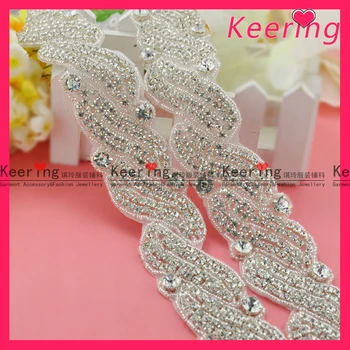 

Hot Sale New Arrival Free Shipping Crystal Rhinestone Applique WRA-319