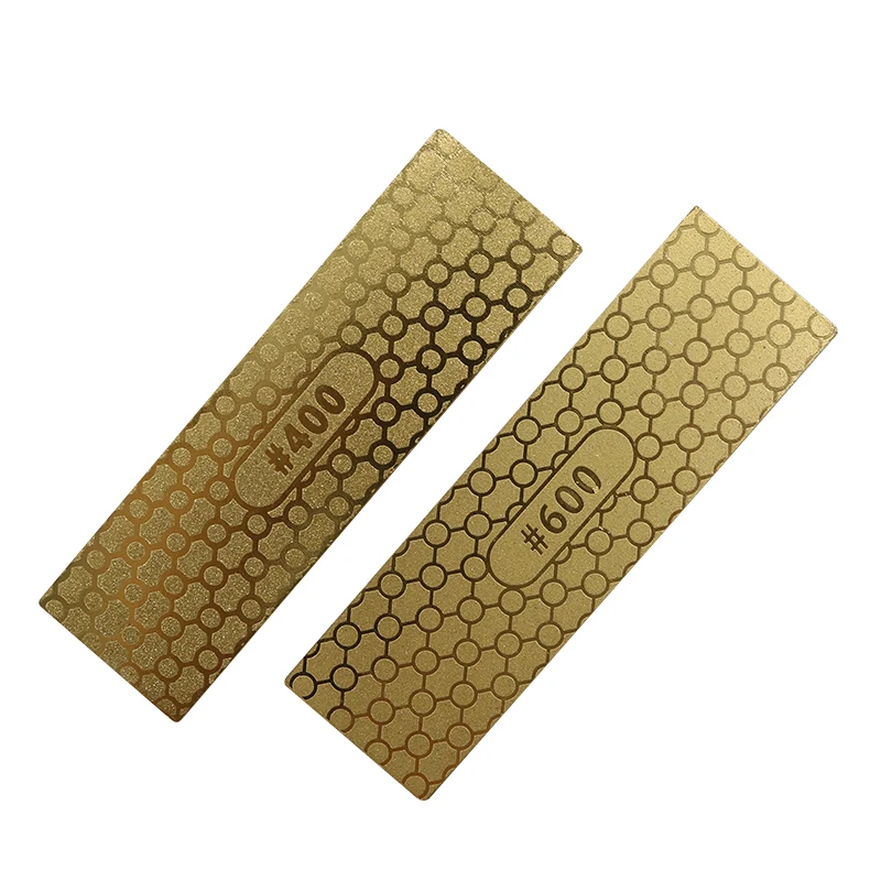 

New Sided Titanium Diamond Grindstone Small Grindstone Outdoor Tool 400# 1000# H3 Golden Whetstone Home Kitchen Essential Tool