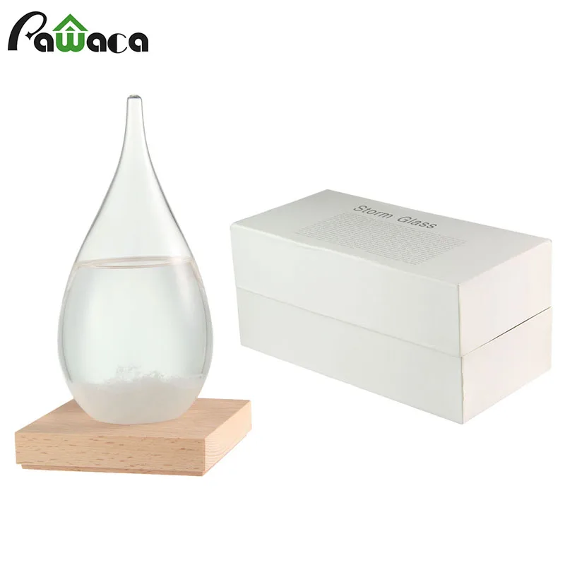

Stylish Desktop Droplet Storm Glass Weather Forecast Bottle Storm Forecast Predictor Bottle Barometer Home Office Art Crafts