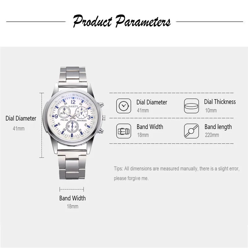 Fashion Quartz Watch Men Watches Top Brand Luxury Male Clock Steel Belt Analog Sport Business Wrist Watch Relogio Masculino R03 (8)