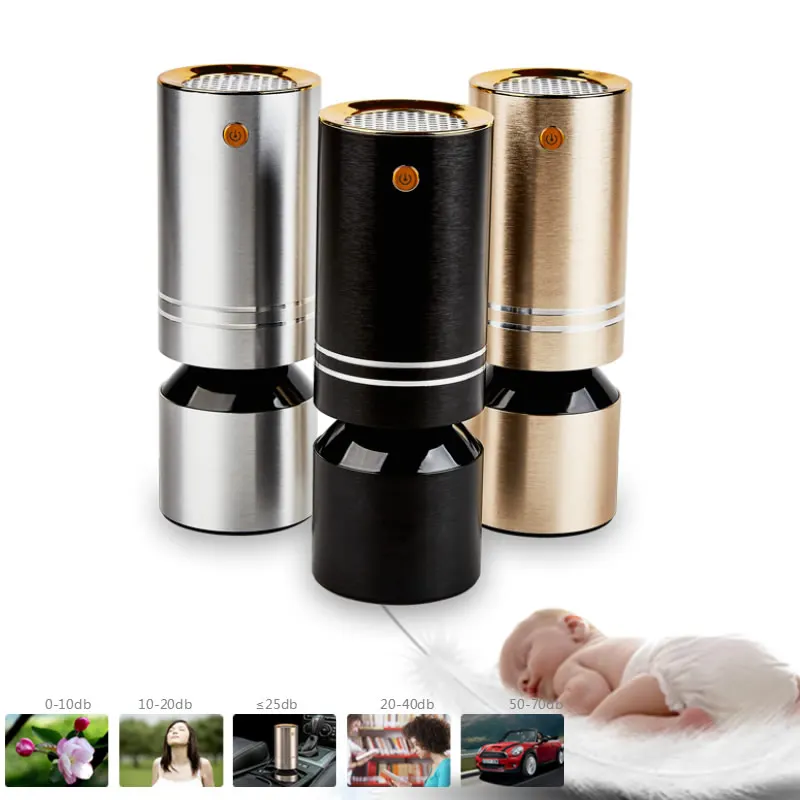 3 in 1 Negative ion Car Air Purifier HEPA Filter Car Active Carbon Filter Air Purifying Machine USB Car Air freshener Super Mute