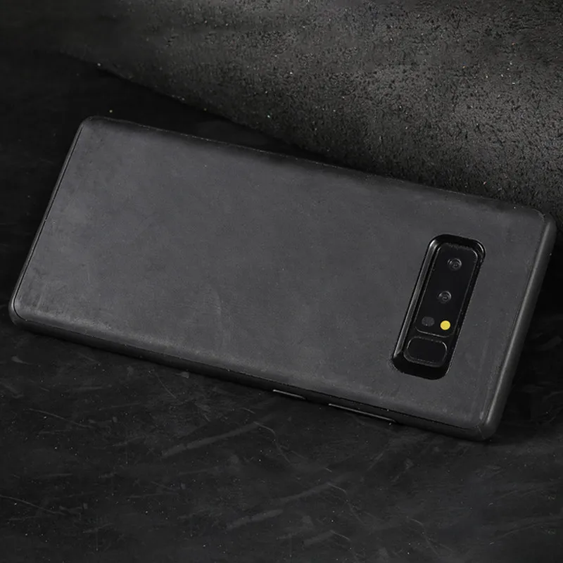 01-Black Wangcangli для Samsung Galaxy A8 чехол роскошный ручной работы из коровьей кожи чехол для телефона - Цвет: 01-Black