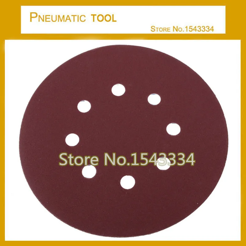 

50Pcs 7" 180MM Sander Sand Paper with 8 hole Sanding Disc 60 80 100 120 150 180 240 320 400 600 800 1000G Grit Sanding Sheets
