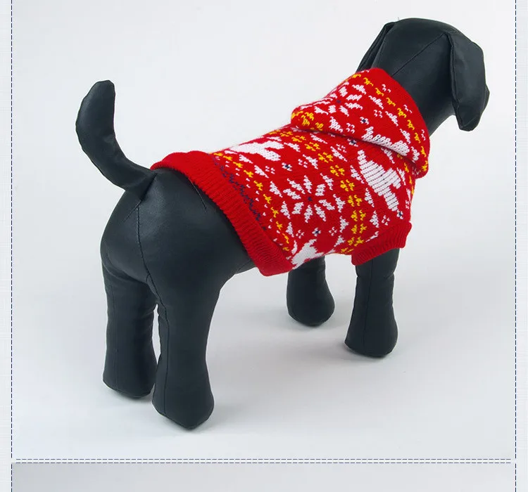 Рождество свитер для собаки костюмы дизайн маленький щенок Осень Зима Одежда для собак оптом и падения 2 цвета 5 Размеры