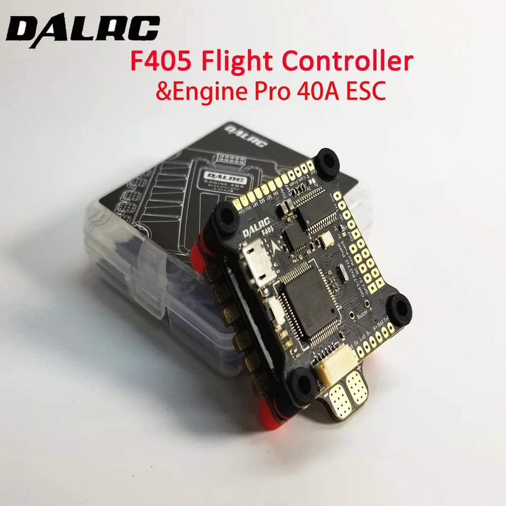 

DALRC Engine Pro 40A 4in1 ESC 3-5S Blheli_32 DSHOT1200 Ready 4 In 1 Brushless ESC 30.5*30.5mm with F405 F4 Flight Controller