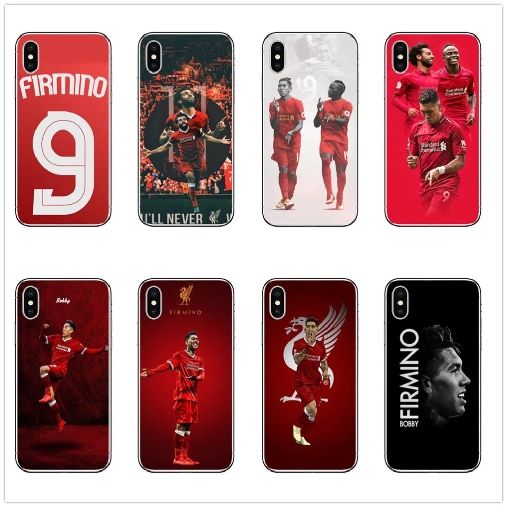 

KULIAI Soccer Roberto Firmino Mohamed Salah Phone Case For apple iphone X 6 6S 7 8 PLUS 5 5S SE XR XS MAX Sadio Mane Cover coque