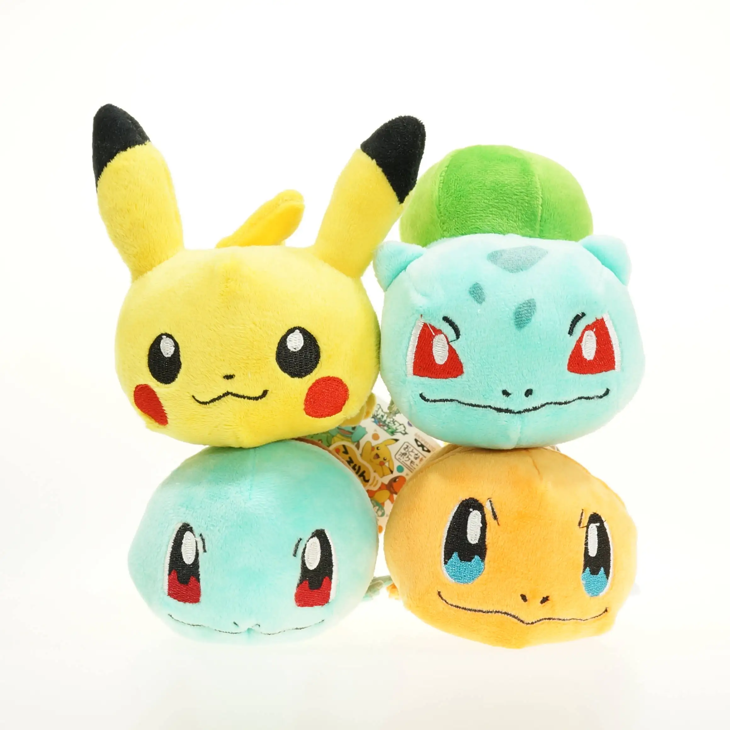 4 стиля 12 см Размер Kawaii Chubby Pikachu &amp Bulbasaur Squirtle Charmander большая голова Милая Лежащая