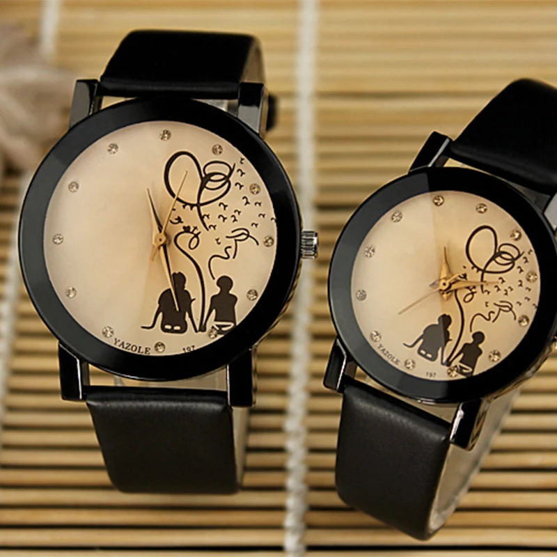

Lover Watches Men Women montre homme Casual Leather Strap Quartz Watch Women's Dress Couple Watch Clock Gifts Relogios Femininos