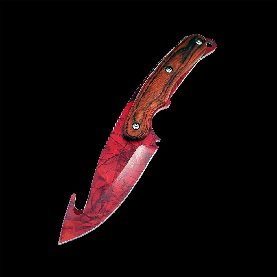 Real Tiger Tooth knife CS GO Gut Knifes Counter Strike Tactical Straight Hunting Knives Camping sheath survival colored knife