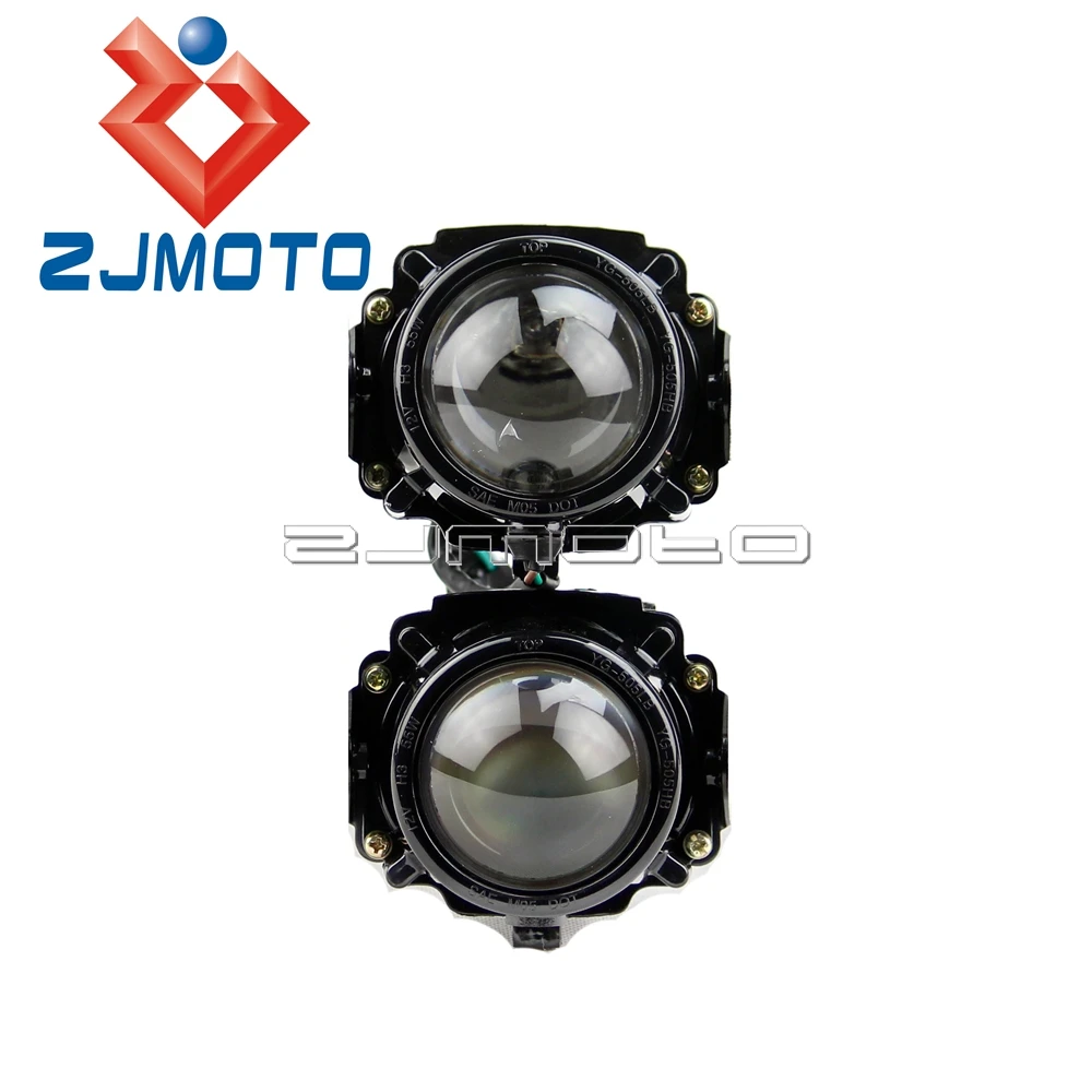 

Twin Headlight Black Motorcycle Streetfighter Projector Lights