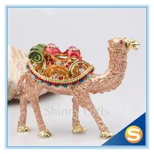 100 Pewter Enamel Camel Trinket Box Jewelry Box
