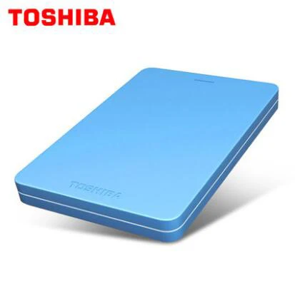 TOSHIBA 1 ТБ 2 ТБ внешний жесткий диск с драйвером 1000 Гб 1000G HDD 2," USB 3,0 тонкий металлический корпус Портативный Бизнес магазин HDTH310E - Цвет: Синий