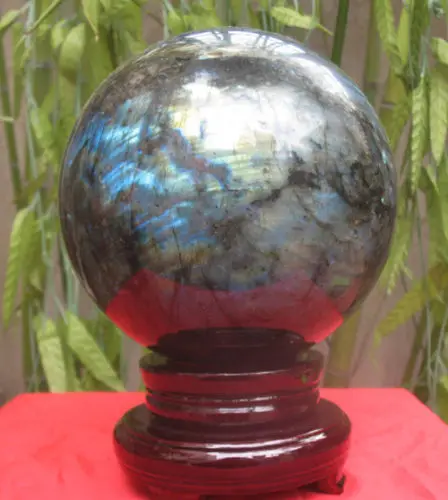 

WW 04616 NATURAL Labradorite Crystal Sphere Ball Gem Stone reiki