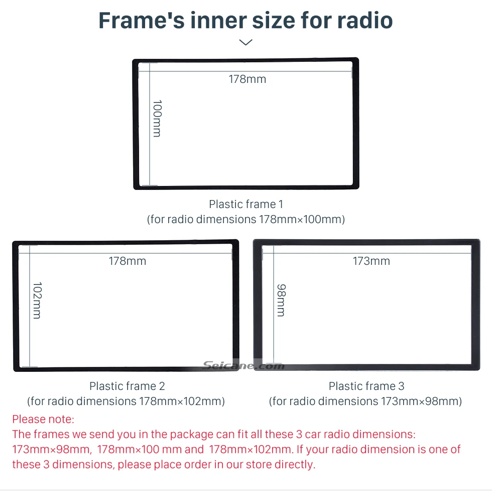 Seicane в тире установка двойной дин стерео радио Панель установка комплект крышка Рамка для Mitsubishi Lancer IX