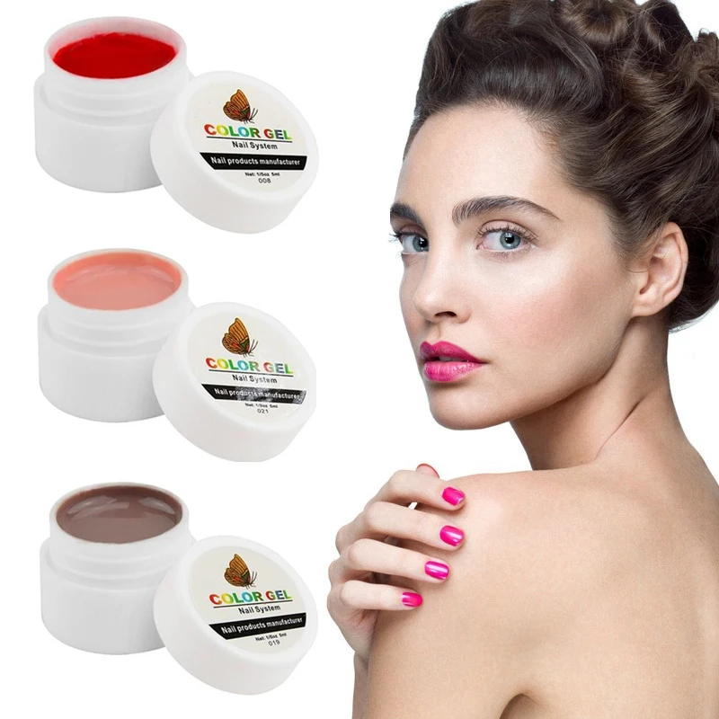 

Beau Gel Nail Gel Polish Pure Colour Builder Solid Extension Gel 36 Colors UV Curing Long Lasting Nail Art Tips Bio Gel