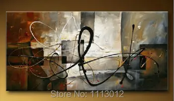 

Hot Sale Abstract Hand Painted Multicolor lines Oil Painting On Canvas Home Decoration Modern Wall Picture For Living Room Sale