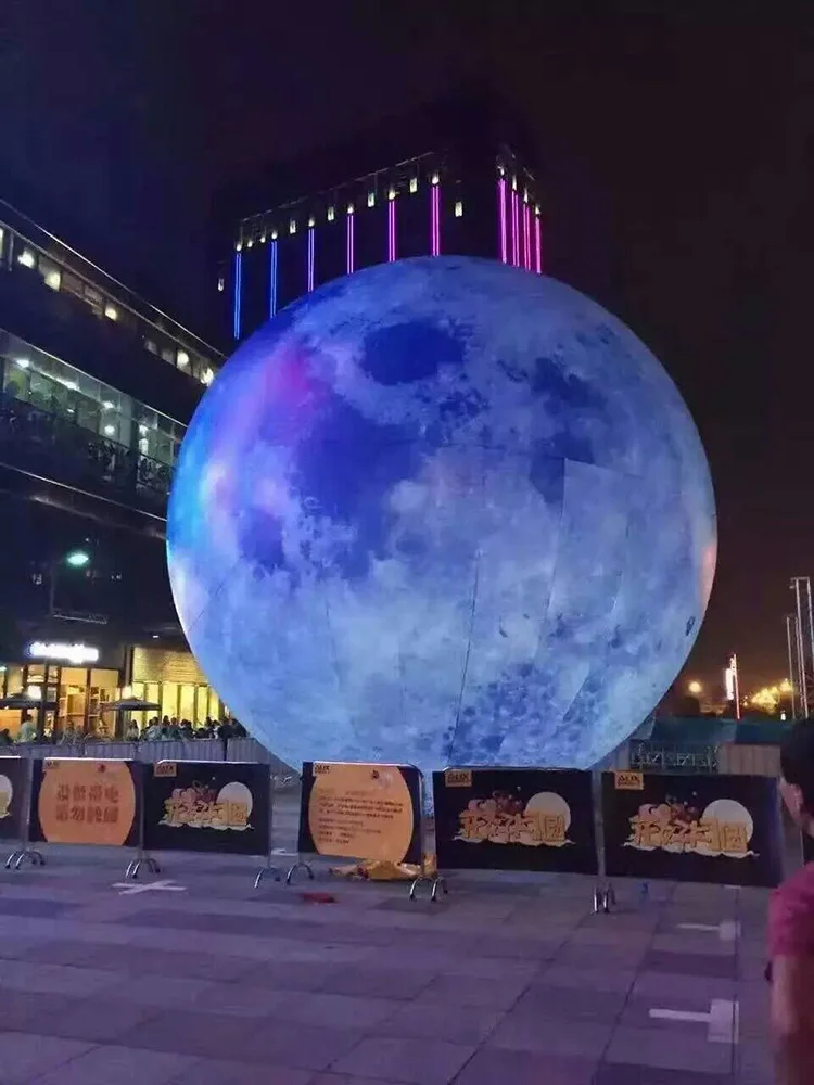 inflatable moon ball, Artificial moon simulation moon included LED, air