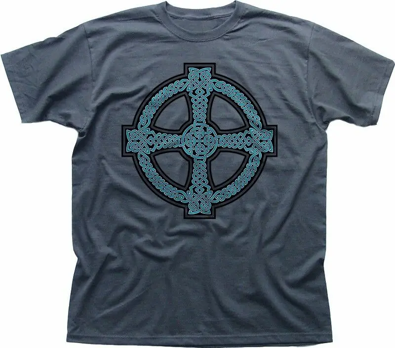 

2019 Funny Celtic Cross Design Ireland Scotland Printed T-Shirt Unisex Tee