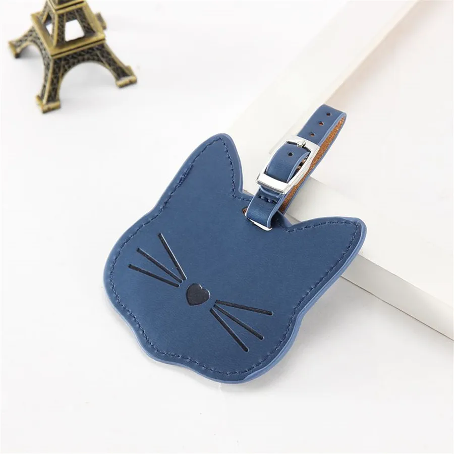 Кожаная бирка Zoukane Lovely Cat для чемодана Сумка с ярлыком подвеска сумка аксессуары