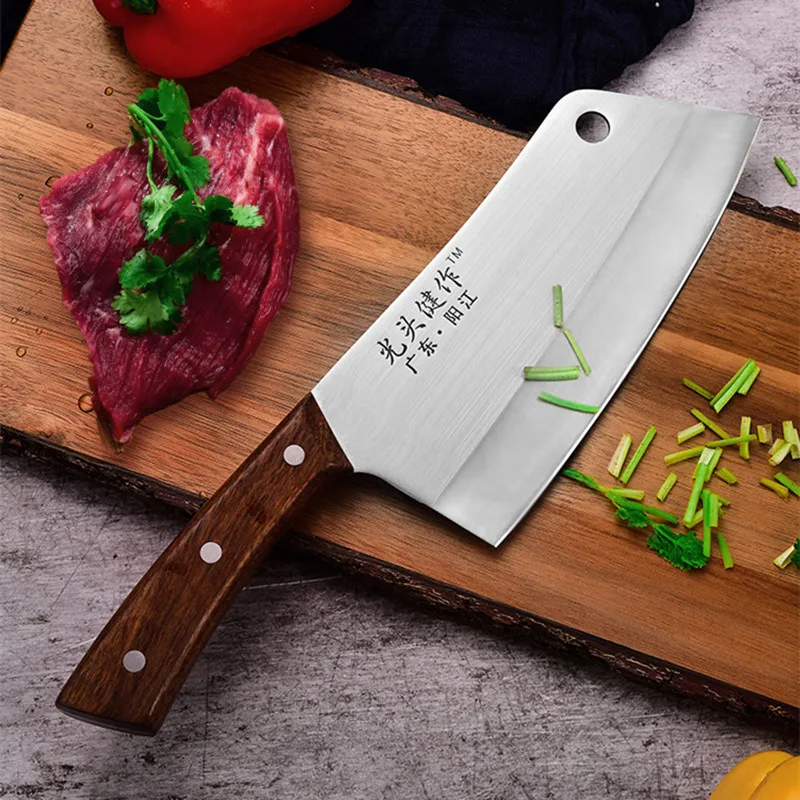 

GTJ High Quality Stainless Steel Kitchen Multifunctional Cutting Knives Household Cooking Meat Vegetable Knife Chef Knives