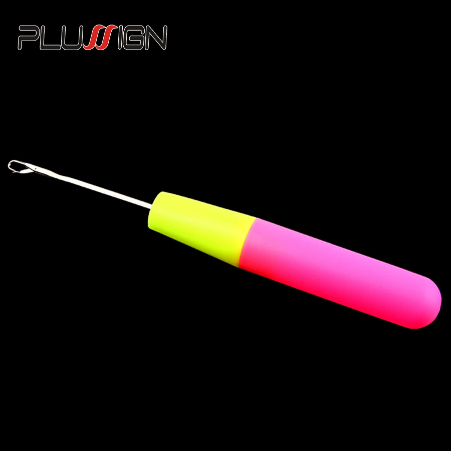 1 Piece Wholesale Removable Plastic Handle Crochet Hair Needle Hook